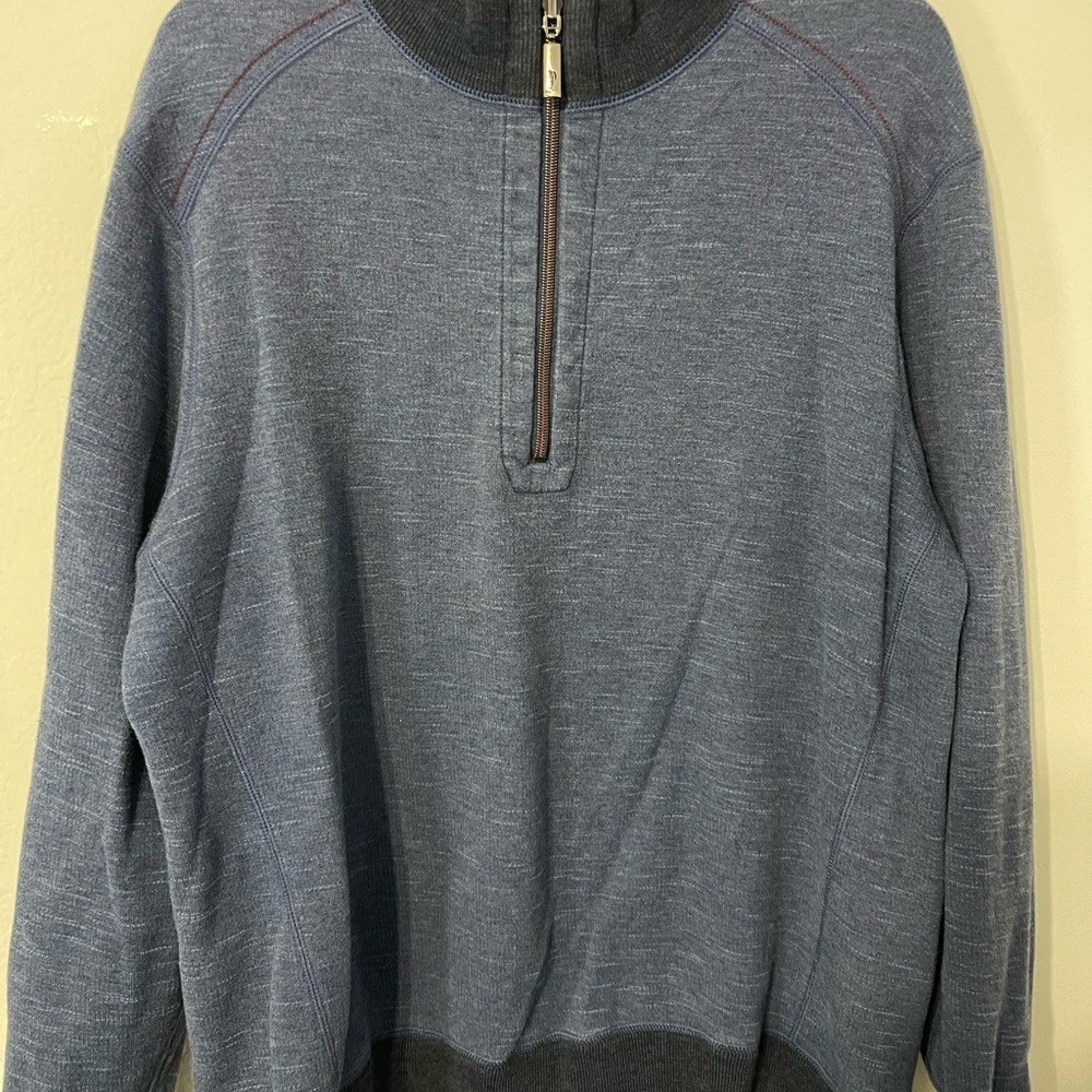 Tommy Bahama Sweater Mens XL Quarter Zip Pullover Sweatshirt
